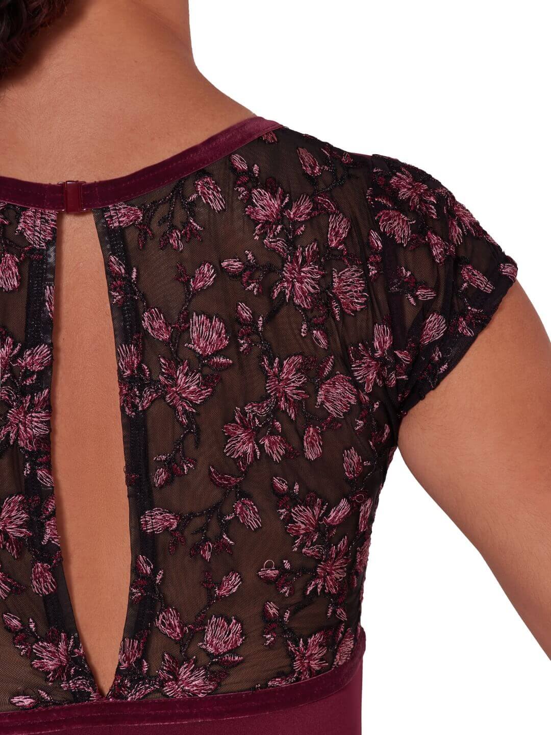 Ornate Romance Fascination Short Sleeve Mesh Leotard F12402W Capezio
