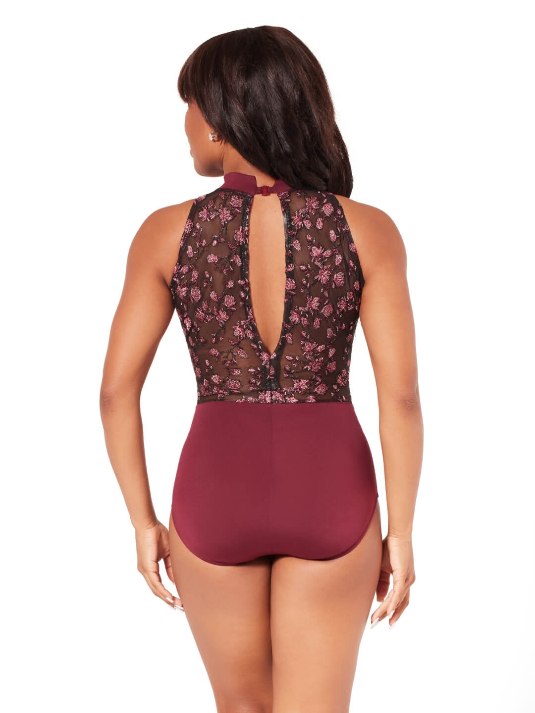 Ornate Romance Embellish High Neck Leotard F12403W Capezio
