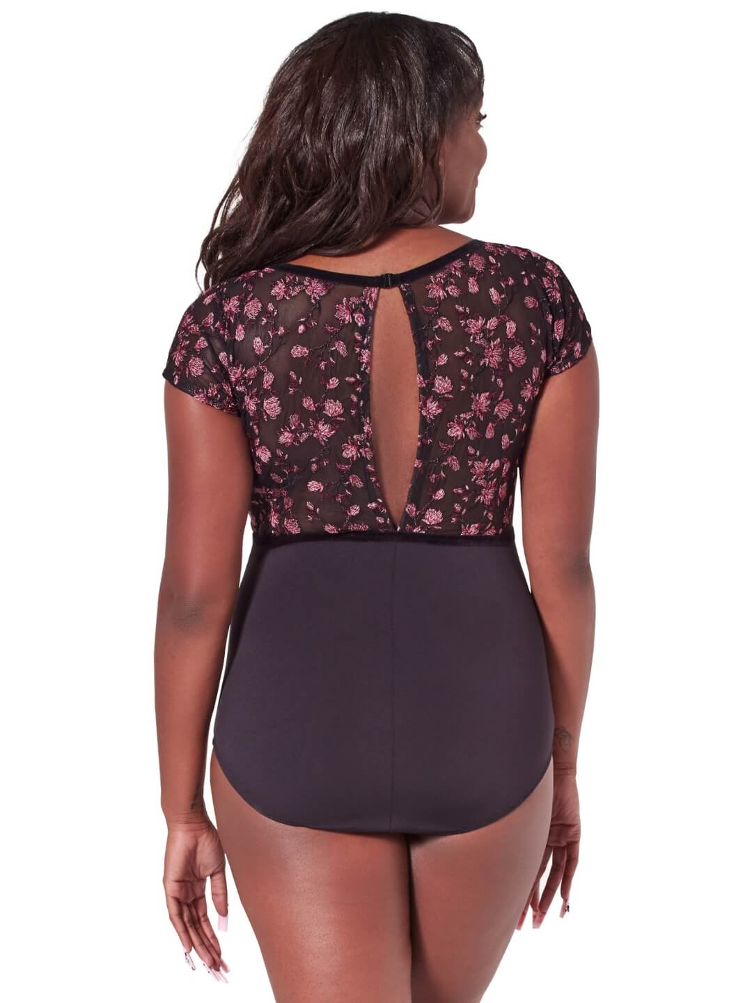 Ornate Romance Fascination Short Sleeve Mesh Leotard F12402W Capezio