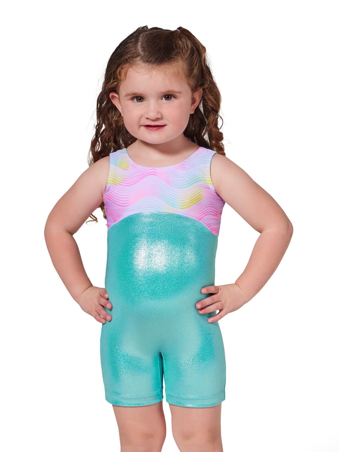 Sunset Wave Tidal Biketard - Child F12443C Capezio